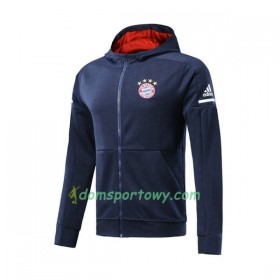 FC Bayern Monachium Kurtka Treningowa Kapturem 2017-18 Niebieski